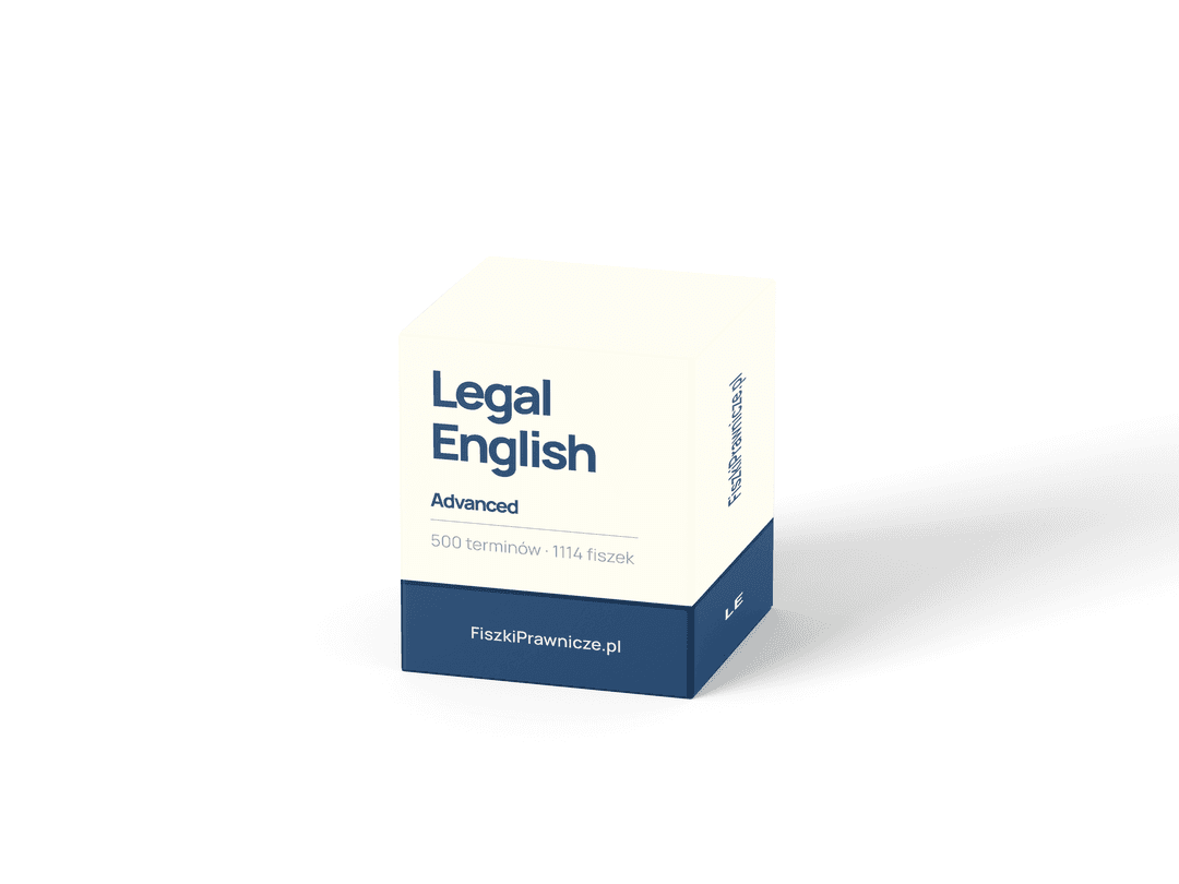 Fiszki — Legal English Advanced