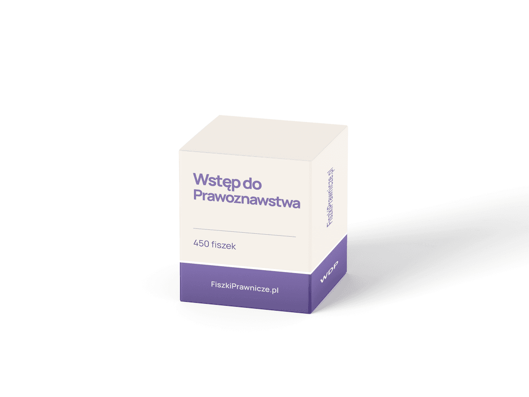 Fiszki z przedmiotu Wstęp do prawoznawstwa – 450 fiszek