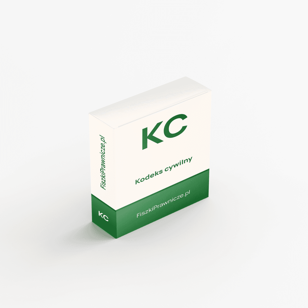 Pudełko z fiszkami z Kodeksu Cywilnego